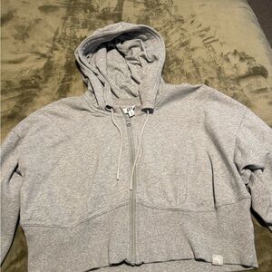 JoyLab Heather Gray Zip-Up Hoodie